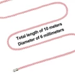 Rózsaszínű kötél Rebellion reign rose silky bondage rope