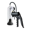 Péniszpumpa nyomásmérővel Max-precision power pump  clear/black