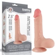 Csúszóbőrös dupla rétegű realisztikus herés dildó 19,5 cm világos - 7.5'' Sliding Skin Dual Layer Dong Flesh III