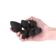 Fekete 3 részes szilikon anál plug szett - Renegade Triple Ace Kit Black