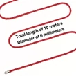 Piros kötél Rebellion reign crimson silky bondage rope