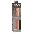 Letapasztható realisztikus dildó 11" dual density silicone cock  light
