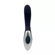 Léghullámos csiklóizgatós G-pontos vibrátor Titanz 8 " silicone rechargeable vibrator in blue