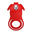 Tölthető vibráló péniszgyűrű Pretty Love vibrant penis ring ruben red