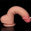 Letapasztható 9.5'' sliding skin dual layer dildó testszínű