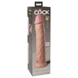 Letapasztható realisztikus dildó 11" dual density silicone cock  light