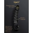 Csavart testű luxus vibrátor Gjack 2 fekete 22 cm