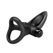 Vibrációs péniszgyűrű herepgyűrűvel és csiklóizgatóval Pretty Love vibration cockring black