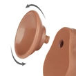 Ultrarealisztikus előbőrös dildó 18 cm sliding skin dual layer dong brown 7"