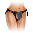 Felköthető heveder dildóval Comfy silicone body dock kit black/ dark brown