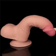 Csúszóbőrös dupla rétegű realisztikus herés dildó 19,5 cm világos - 7.5'' Sliding Skin Dual Layer Dong Flesh III