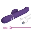 Csiklóizgatós vibrátor tapogató és lüktető funkcióval sötét lila- Pretty Love Perlita twinkled tenderness blue