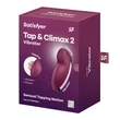 Csiklóizgató vízálló tölthető Tap & climax 2 (red)