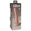 Realisztikus letapasztható dildó 7" dual density silicone cock  light