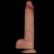 Letapasztható, csúszóbőrös dildó 9'' sliding skin pro dual layer silicone dong
