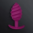 Vibrátoros anális csavart dugó Gplug twist 2 - sweet raspberry