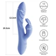 Csiklóizgatós szilikon vibrátor L'allure swirl rechargeable vibrator