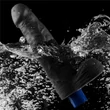 Realisztikus vibrátor 9" real softee rechargeable vibrating dildo (black)