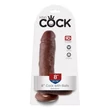 Barna heés dildó 20 cm - 8" cock with balls brown