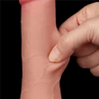 Csúszóbőrös dupla rétegű realisztikus herés dildó 19,5 cm világos - 7.5'' Sliding Skin Dual Layer Dong Flesh II