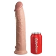 Letapasztható realisztikus dildó 11" dual density silicone cock  light