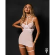 Testhezálló szexi kombiné Arrowel white chemise s/m