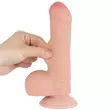 Ultrarealisztikus előbőrös dildó 18 cm sliding skin dual layer dong flesh 7"