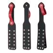 Szegecses műbőr paskoló 38 cm - Rebellion Reign Paddle Dual-Branch