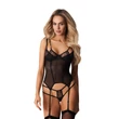 Szexi fűző fekete Arrowel corset l/xl