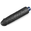 Realisztikus tölthető vízálló vibrátor 24 cm - 9.5" Real Softee Rechargeable Vibrating Dildo (fekete)