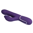 Masszírozógyöngyös csiklókaros vibrátor sötét lila - Pretty Love Falin twinkled tenderness purple