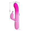 Csiklókaros, forgó és toló funkciós g-pont vibrátor Pretty Love Shima pink