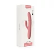Csiklókaros vibrátor beépített masszírozó gyöngyökkel - Mora Neo Peach Pink