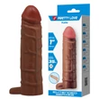 Péniszhosszabbító köpeny heregyűrűvel +2,5 cm Pretty Love Kaile brown