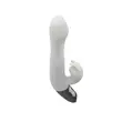 Csiklókaros G-pont vibrátor Titanz 8.5" silicone rechargeable vibrator in ivory white