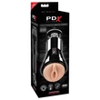 Maszturbátor letapasztható Cock compressor vibrating stroker   light/black