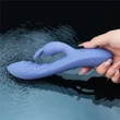 Csiklóizgatós szilikon vibrátor L'allure swirl rechargeable vibrator
