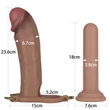 Realisztikus felköthető dildó Ingen 10'' enhanced set xs/s/m (flesh)