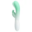 Csiklókaros nyuszi vibrátor Pretty Love Cerberus green/white