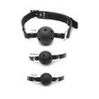 Szájgolyó szett Ball gag training system  black