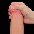 Valósághű kétrétegű dildó 34 cm king sized sliding skin dual layer dong