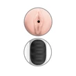 Maszturbátor vibrációs vagina Mega grip vibrating stroker pussy  white/black/light