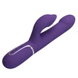 Masszírozógyöngyös csiklókaros vibrátor sötét lila - Pretty Love Falin twinkled tenderness purple