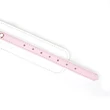 Boka bilincs  karabineres lánccal White & pink fairy goat leather ankle cuffs