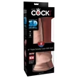Valósághű dildó herékkel 24 cm Triple density fat cock 8 with balls testszínű