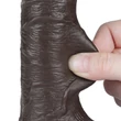 Letapaszható dildó 7.5'' sliding skin dual layer dong fekete iii