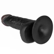 Felcsatolható fekete herés dildó állítható hámmal 17,7 cm - Easy strapon set 7.0'' black