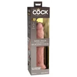 Realisztikus letapasztható dildó 9" dual density silicone cock  light