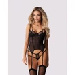 Szexi fűző fekete Arrowel corset l/xl