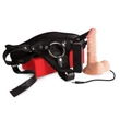 Felcsatolható vibrátoros műpénisz 15 cm - Sexxbian 6" Vibrating Dong & Harness